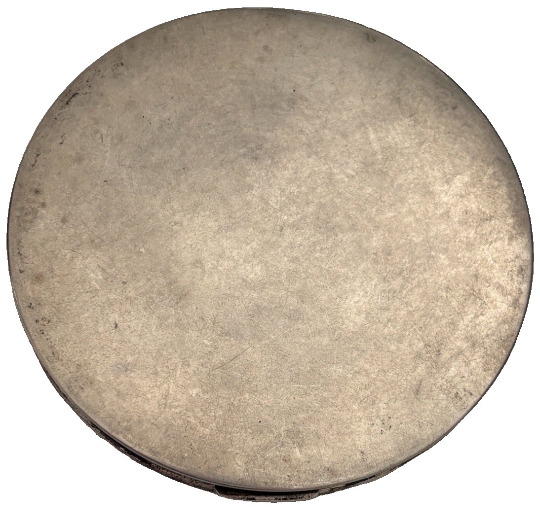  Art Deco Sterling Silver 925 Powder Compact 5” 113g 1920s original mirror