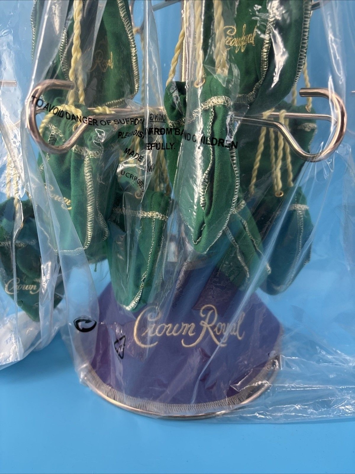 New Crown Royal Counter Christmas Tree Display With 12 CR Bags