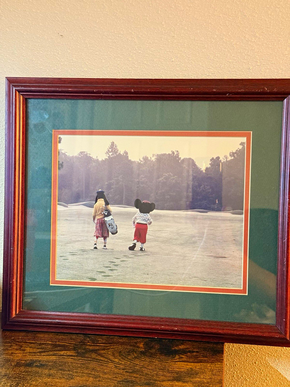Vintage Walt Disney Mickey Golf Framed Print Disney Franchise