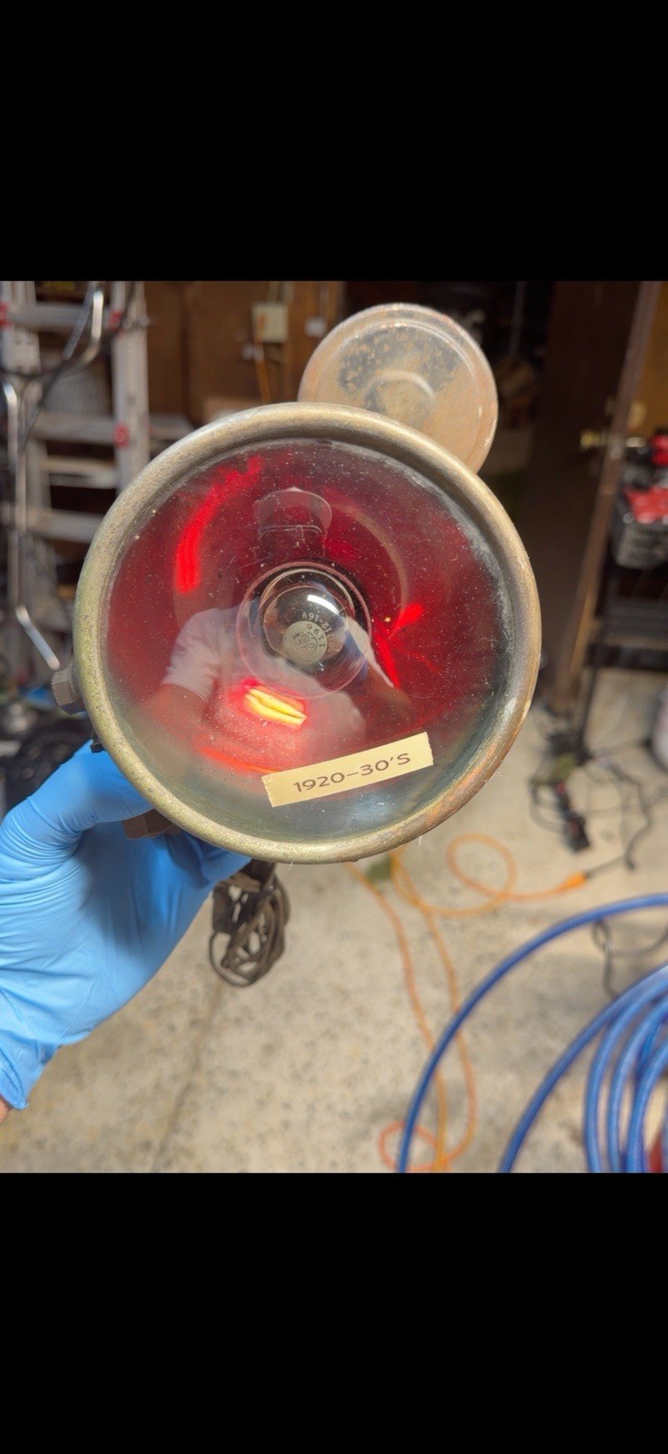 Vintage police light from 1930’s