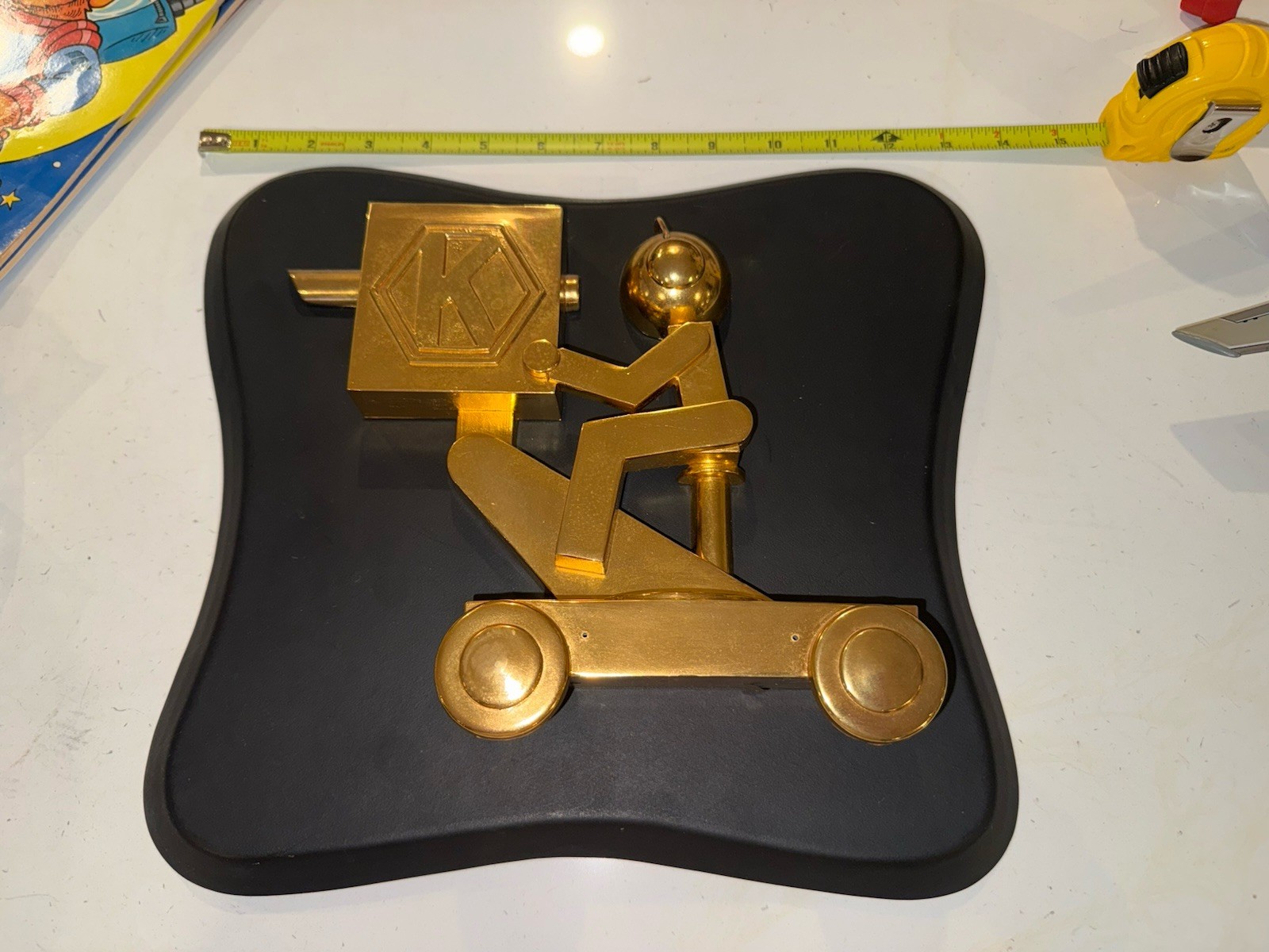 Vintage 1950s Kraft Television Cameraman Wall Plaque Award