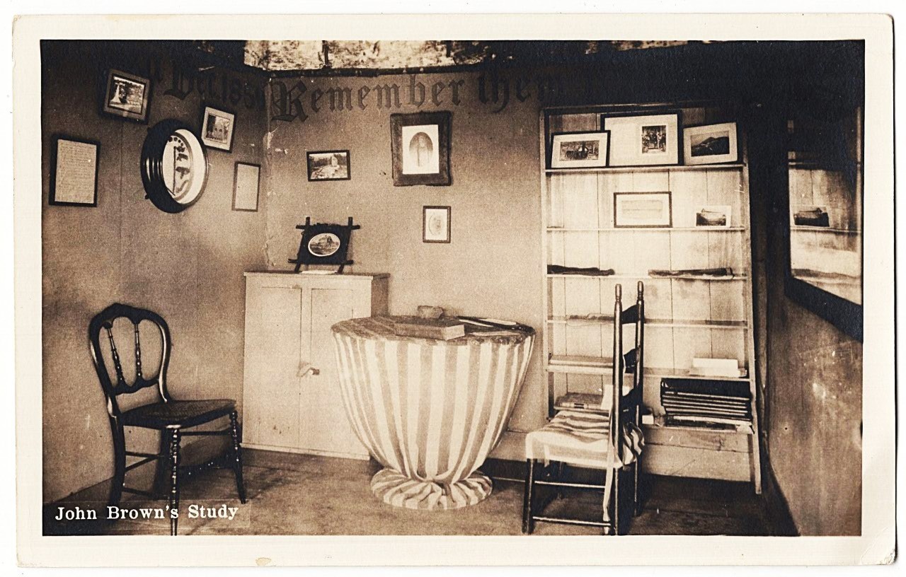real photo John Brown's Study antique Photo Park Canton NY postcard RPPC