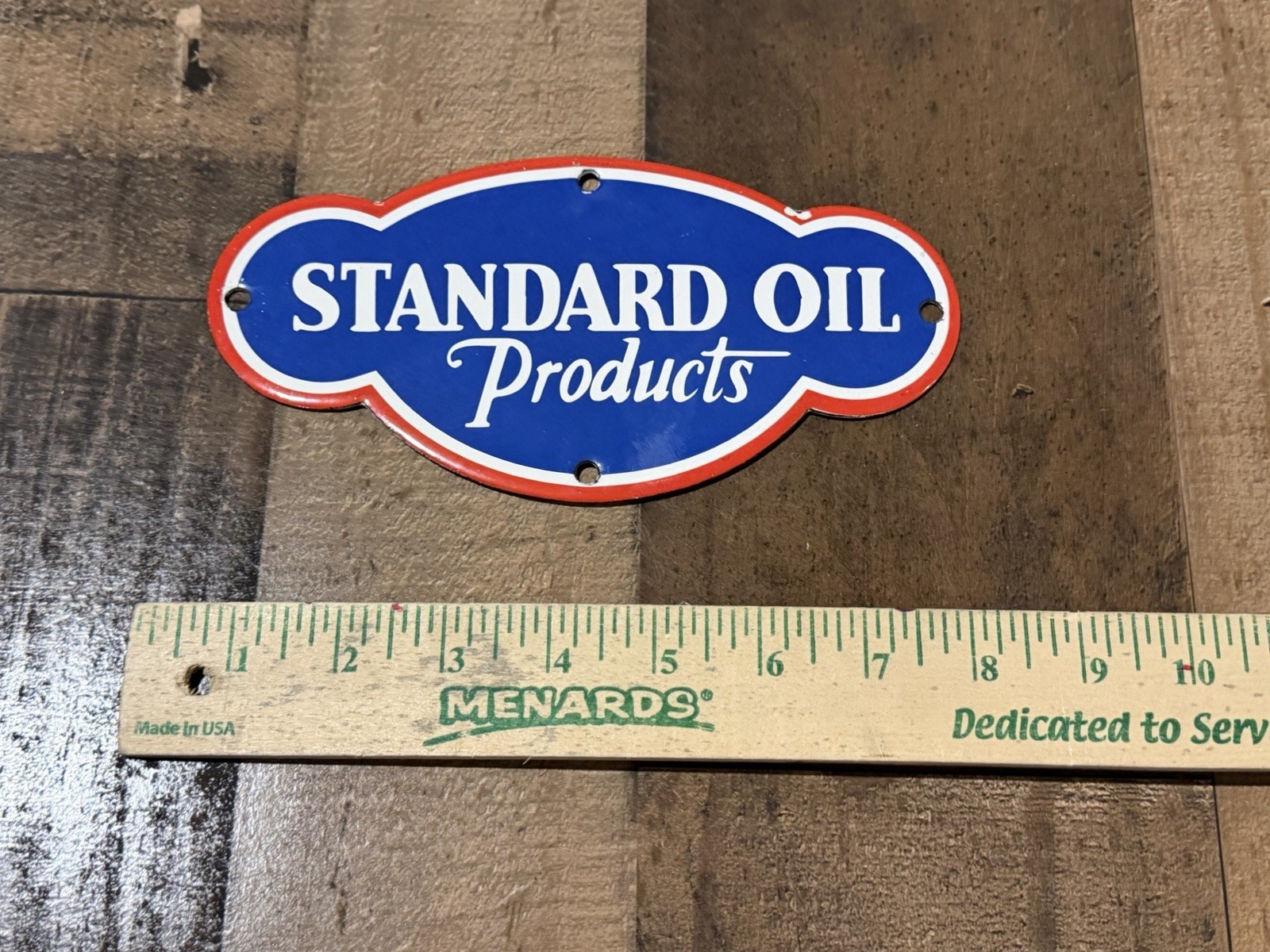 Vintage Style Standard Oil  Store Enamel Advertising Porcelain  Sign