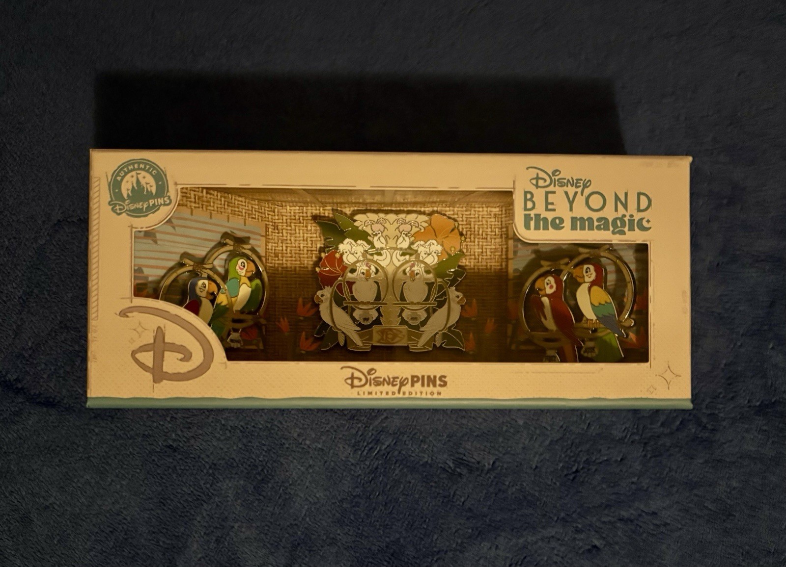 2026 D23 Disney Marketplace Beyond the Magic Enchanted Tiki Room 3 PINS LE 400