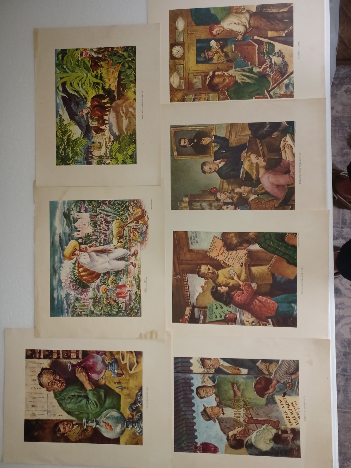 Vintage 1950s Eli Lilly Medical Prints Amos Sewell, Joseph Feher, Norman Kennedy