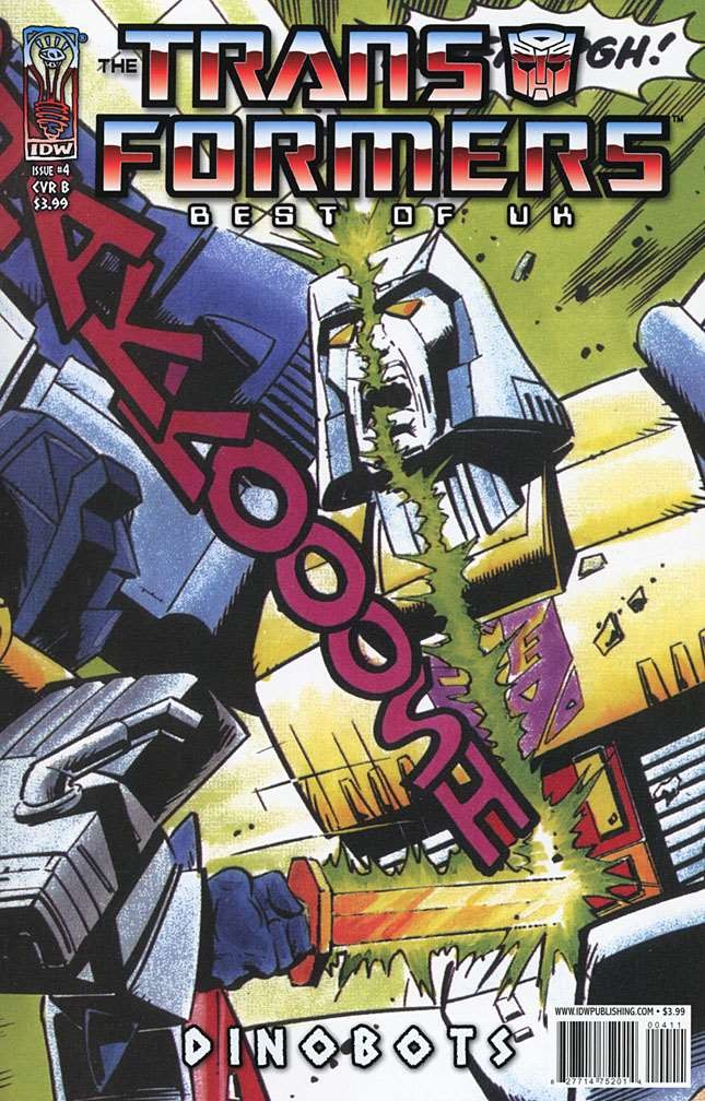 Transformers, The: Best of UK: Dinobots #4B VF/NM; IDW | w/Bag+Board