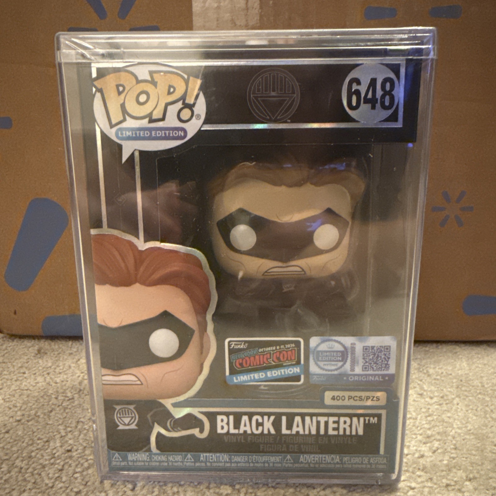 NYCC26 FUNKO MYTHIC POP BLACK LANTERN Official Co  Sticker LE400 In hand