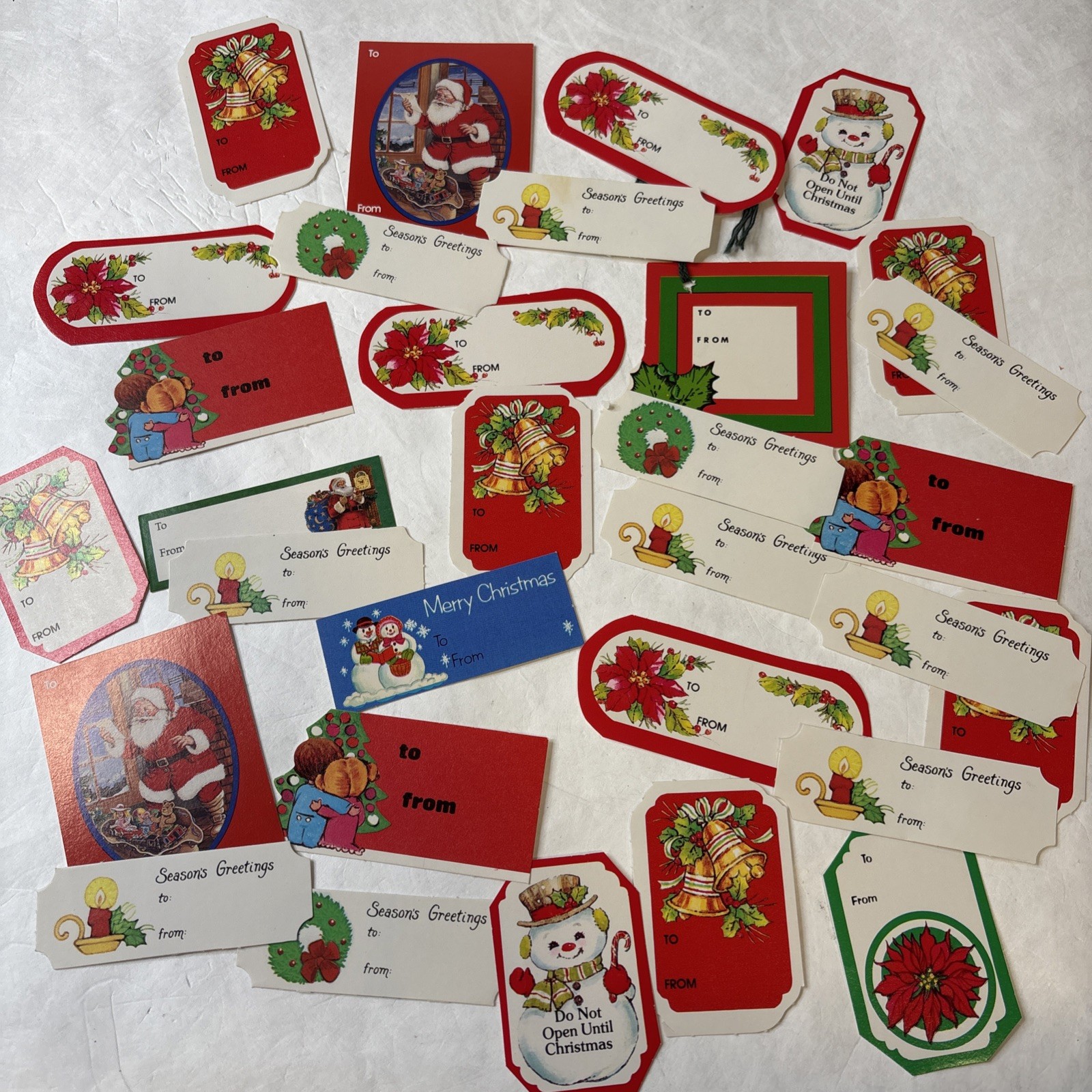 Vintage Christmas Gift Tags Lot