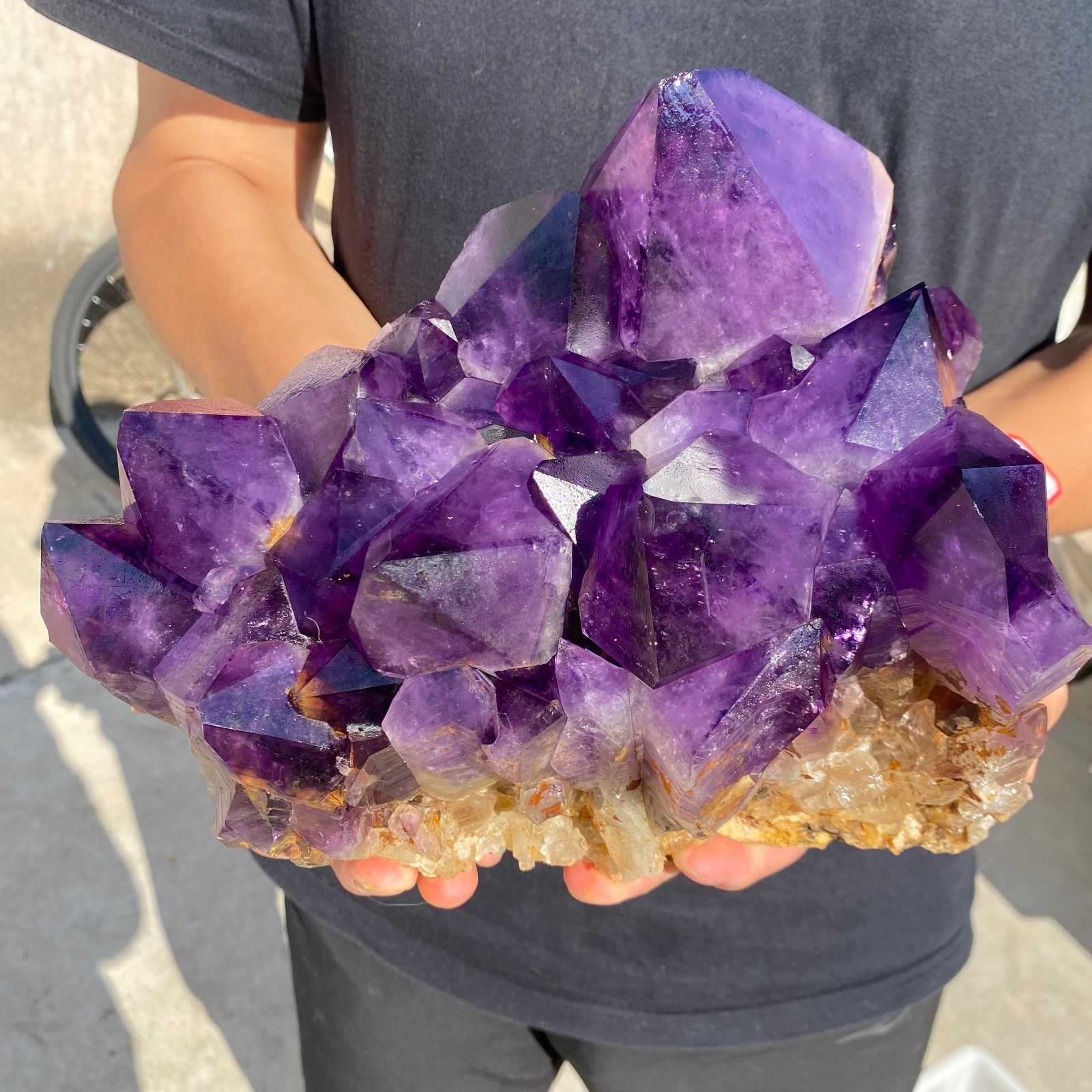 18.5LB Large Natural Amethyst  cluster  quartz crystal specimen Healing