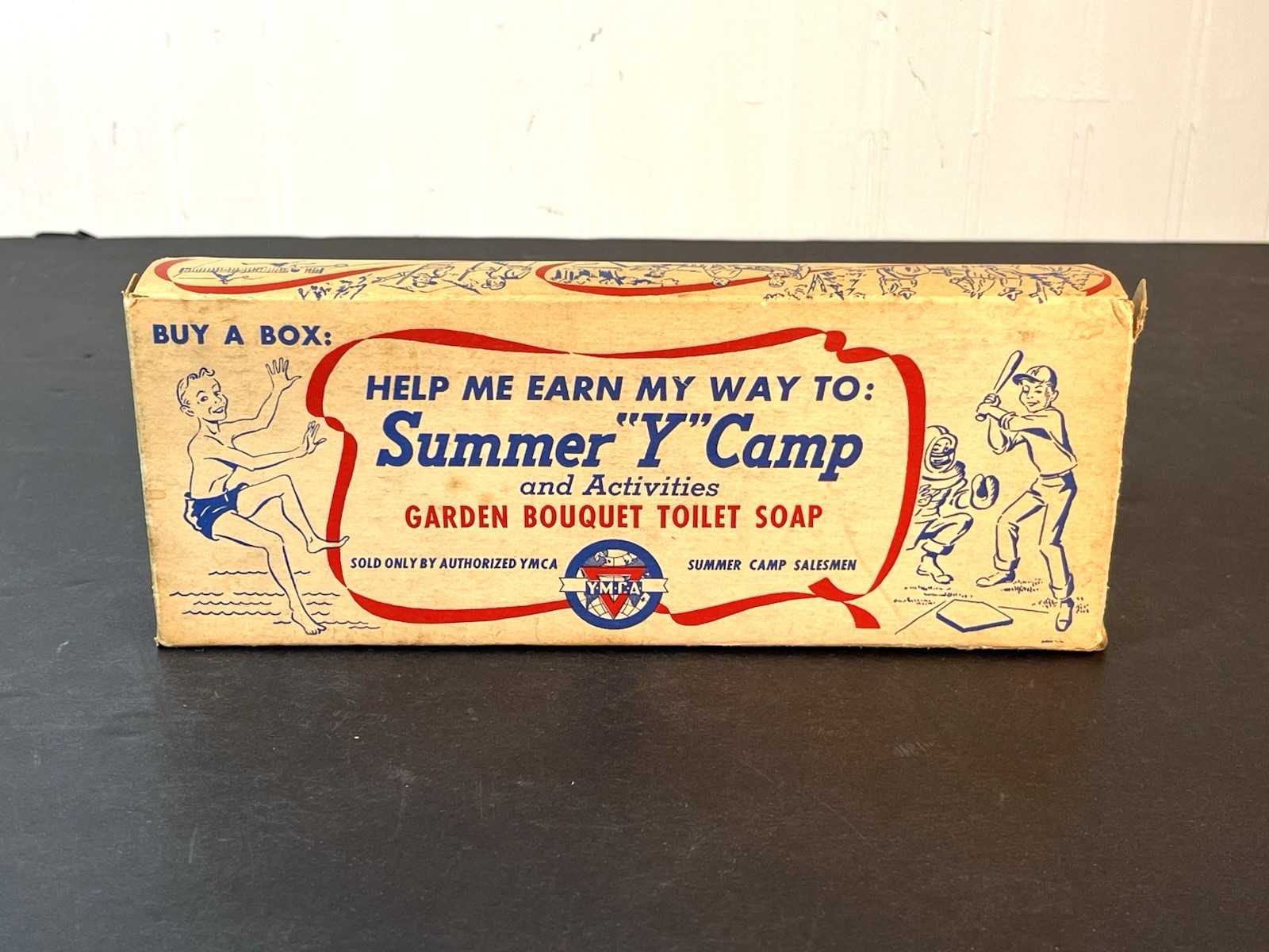 1950s YMCA Summer Y Camp Fundraiser 4 Vintage Garden Bouquet Soap Original Box