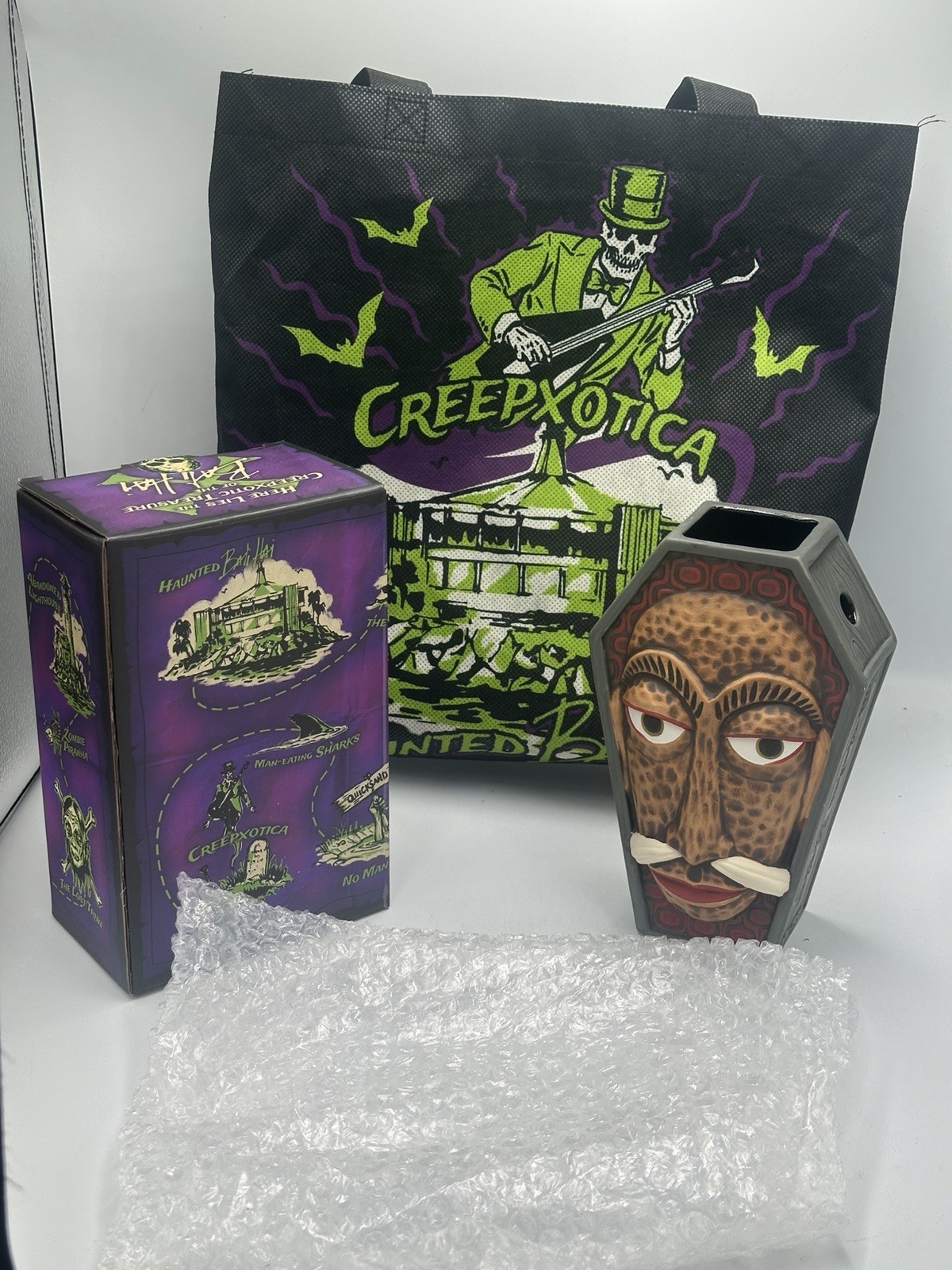 Mr Bali Hai Coffin Tiki Mug Tiki Farm Creepxotica Creepy Creeps W/bag