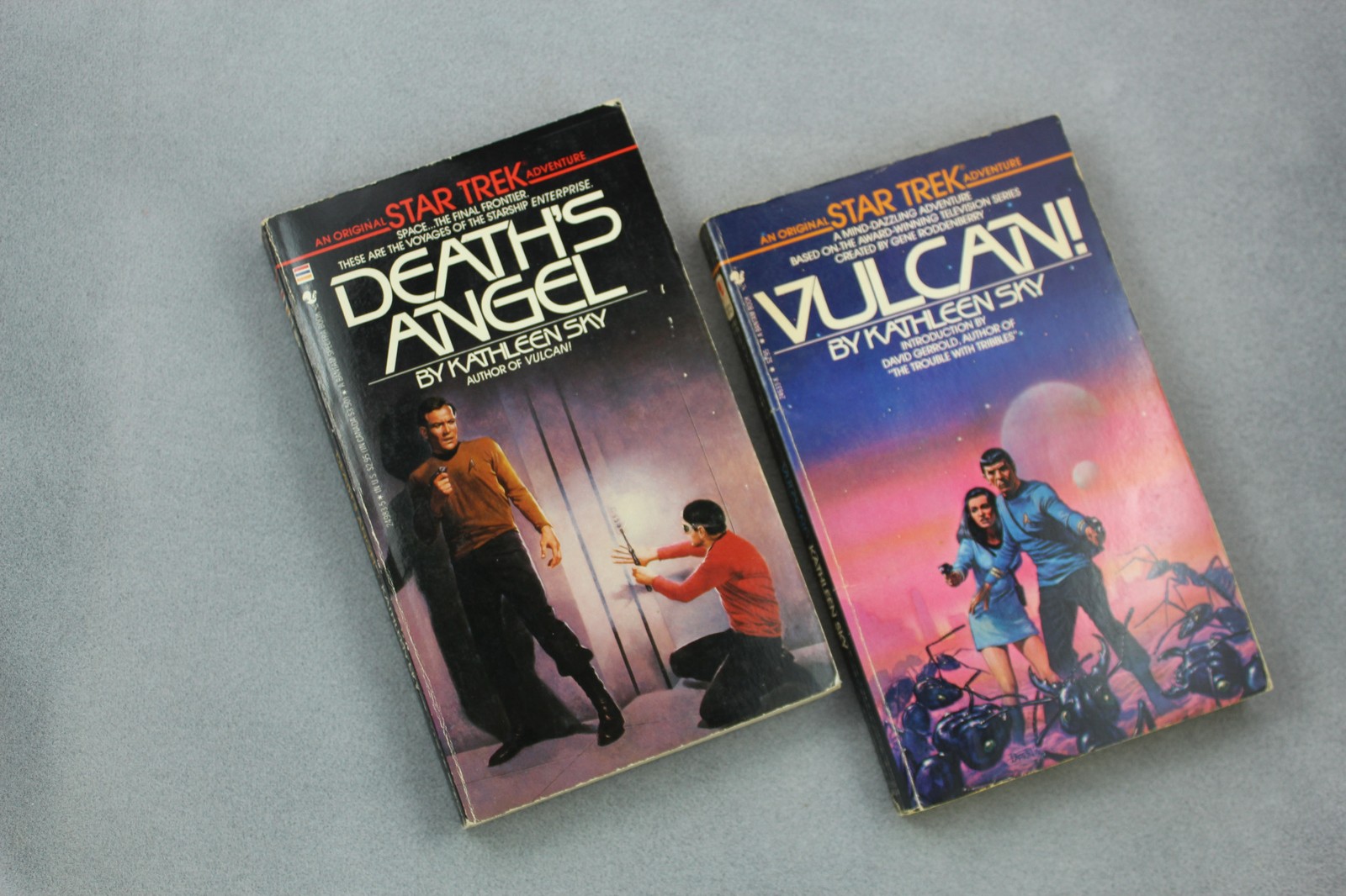 SCI FI 1984/85  STAR TREK Novels Death\'s Angel Vulcan Kathleen Sky Paperback