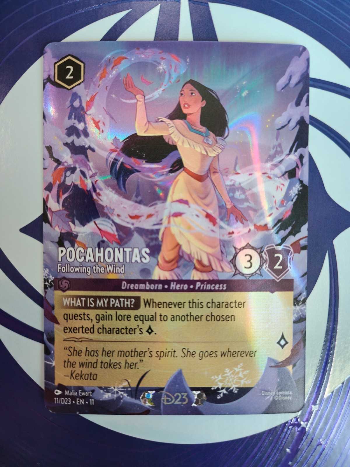 D23 Expo 2026 Disney Lorcana Pocahontas Exclusive Promo Card 11 D23 EN 11