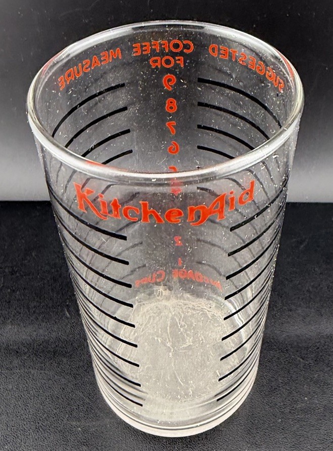 Vintage KitchenAid Glass Coffee Grinder Measuring Cup