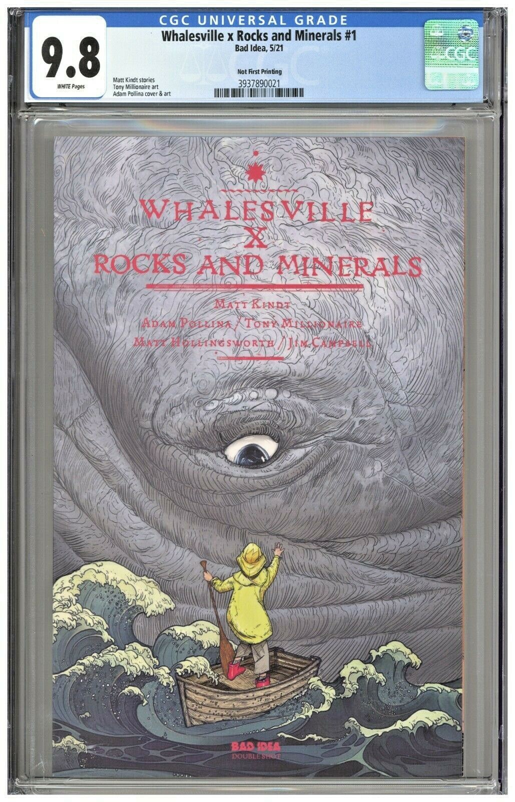Whalesville x Rocks and Minerals #1 CGC 9.8 Not First Printing Edition Bad Idea