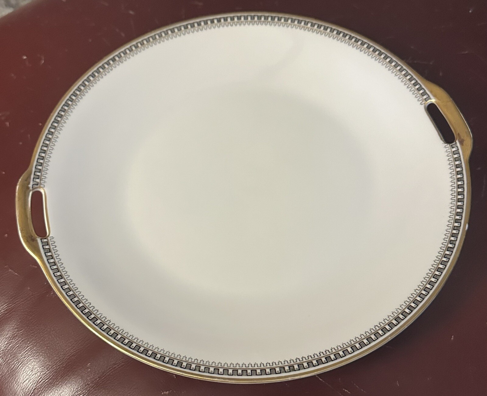 Heinrich H&C Bavarian Porcelain Selb Antique Geometric Art Deco Gold/black Trim
