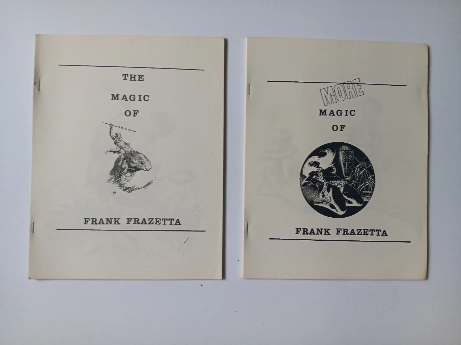 The Magic of Frank Frazetta & More Magic of Frazetta Art Folio from the 1970's