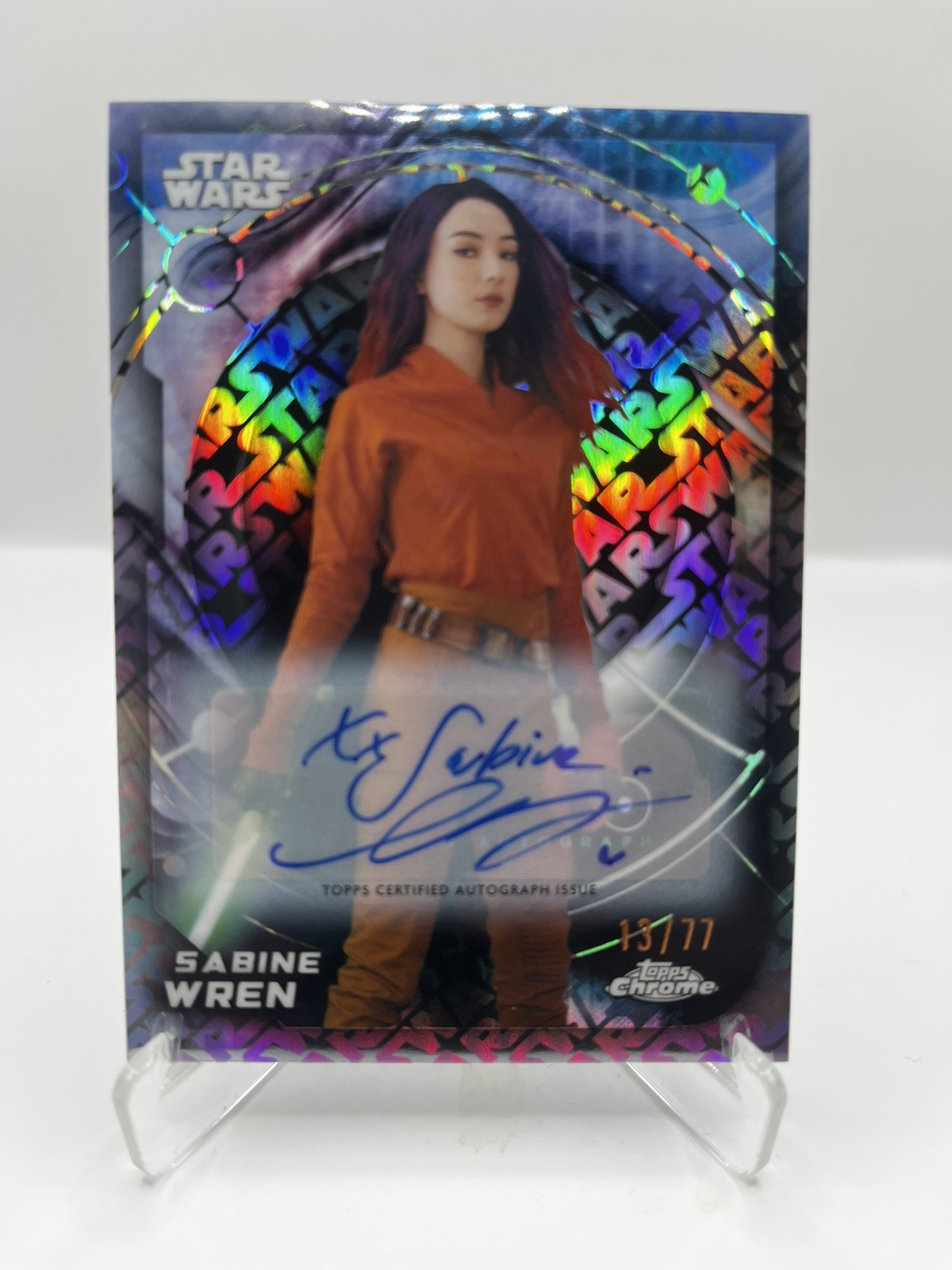 Topps Star Wars Chrome 2026 48 Sabine Wren logofractor Auto /77 