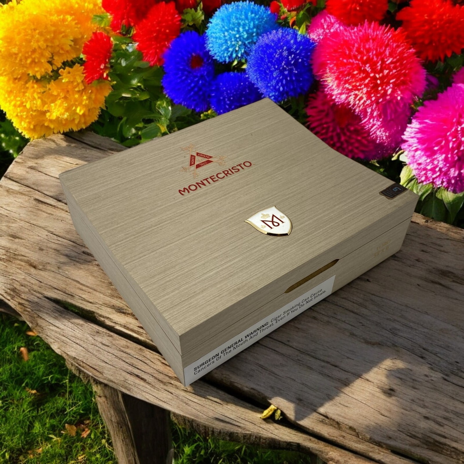 Montecristo M Toro Empty Wooden Cigar Box 9.75x8.5x2.75