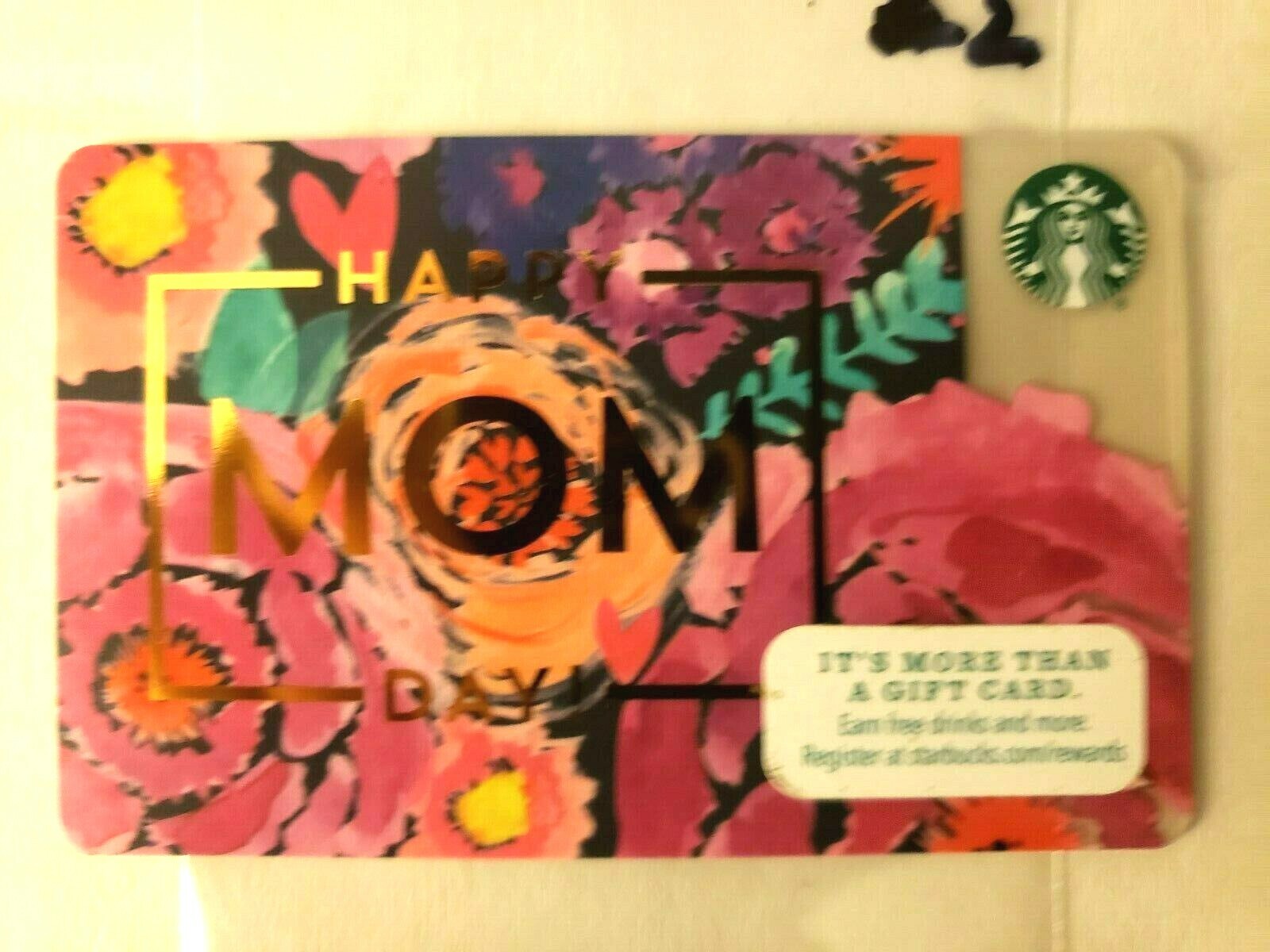 2014 Starbucks gift Card - MOTHER\'S DAY Design - NICE CARD - NRMNT/MINT