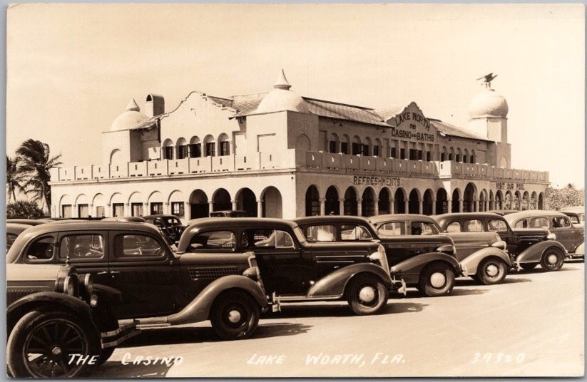 c1930s LAKE WORTH, Florida Photo RPPC Postcard 