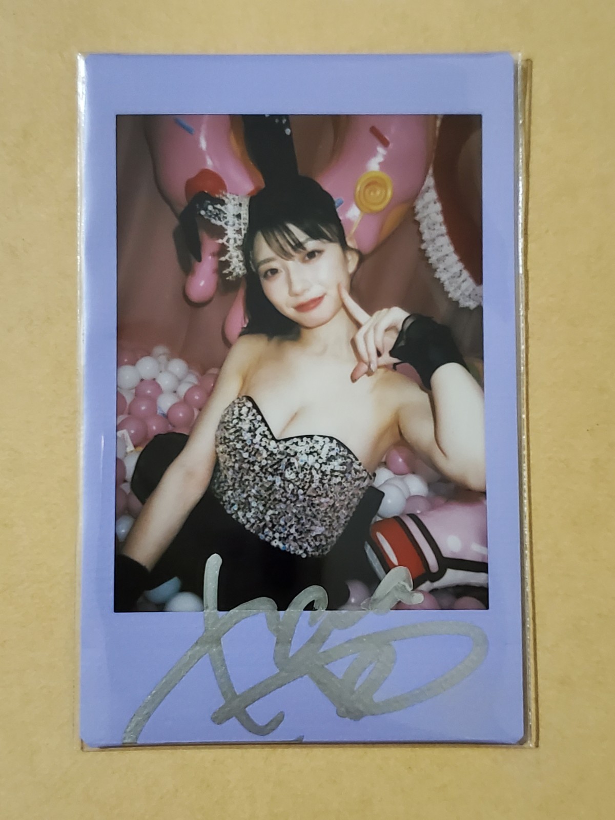 [Bunny] Kanna Seto Instax Cheki Photo Autograph Signed Japanese AV idol 瀬戸環奈