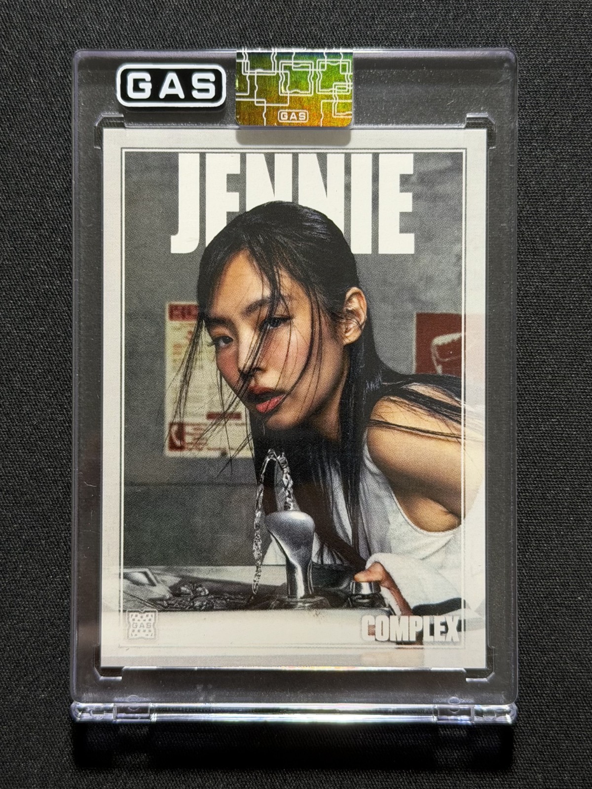 2025 BLACKPINK Jennie Kim x Complex • GAS Base Trading Card • Sealed