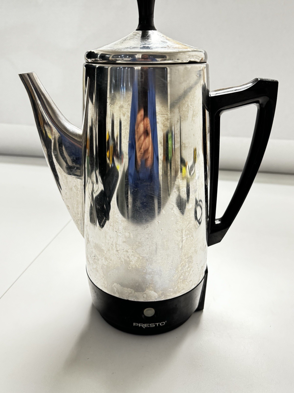 VTG  Chrome Presto 0281105 Electric Coffee Maker Pot Percolator Urn 12 Cup *Read