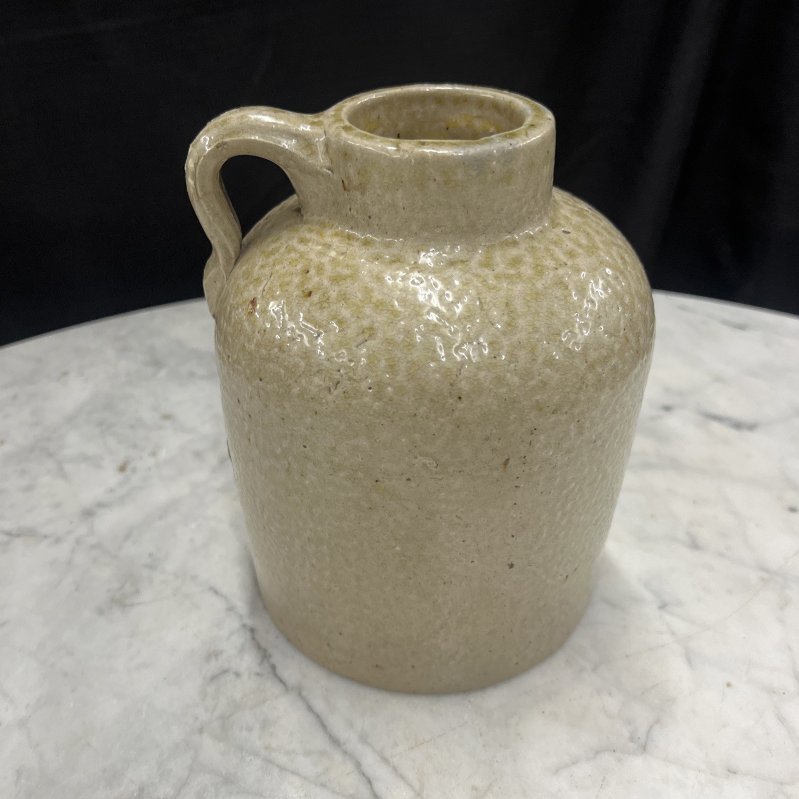 Antique Stoneware Jug Signed E Salt Glazed