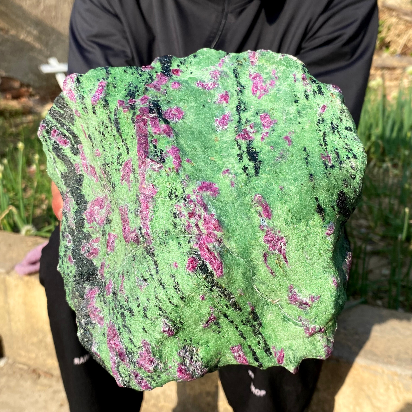19.79LB Natural green Ruby zoisite (anylite) crystal Chakra Healing Energy