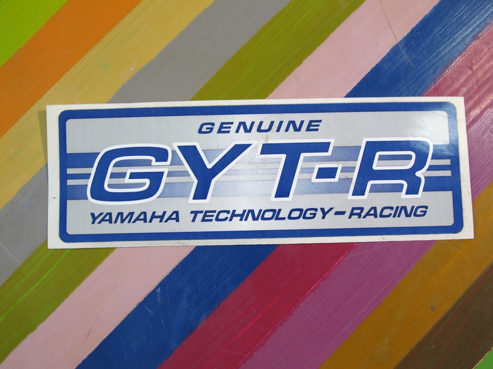 vtg 1980s - 1990s Motocross sticker - LBZ Racing IMS Yamaha Alpine Stars +