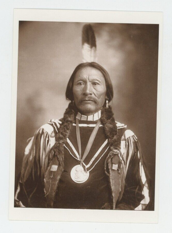 Buckskin Charley Ute Indian Chief B&W Postcard 1899