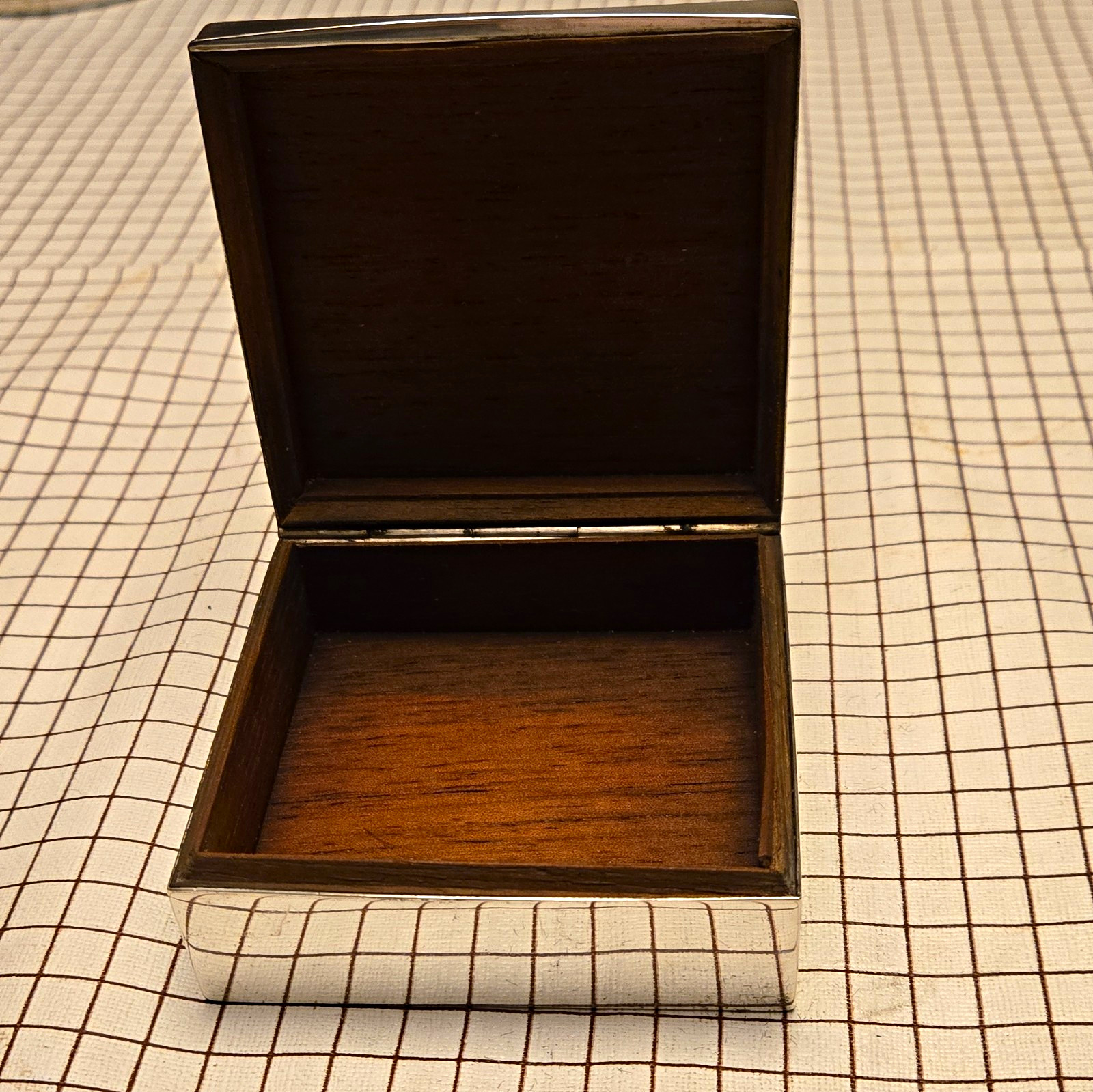 Antique Art Deco Solid Silver Cigarette Case Box Guilloche Industria Argentina