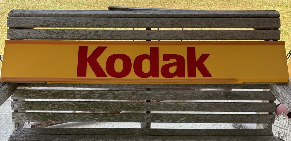Genuine Kodak Film Sign Advertising Store Display RARE 48”x 7.5” from 1970’s