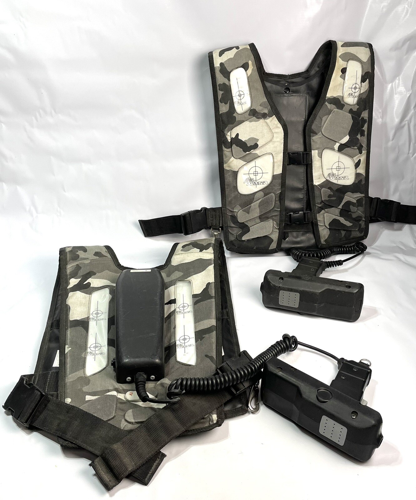 Lazer Runner Laser Tag Equiptment One Complete Vest Lot Of (2) ((((((Untested)))