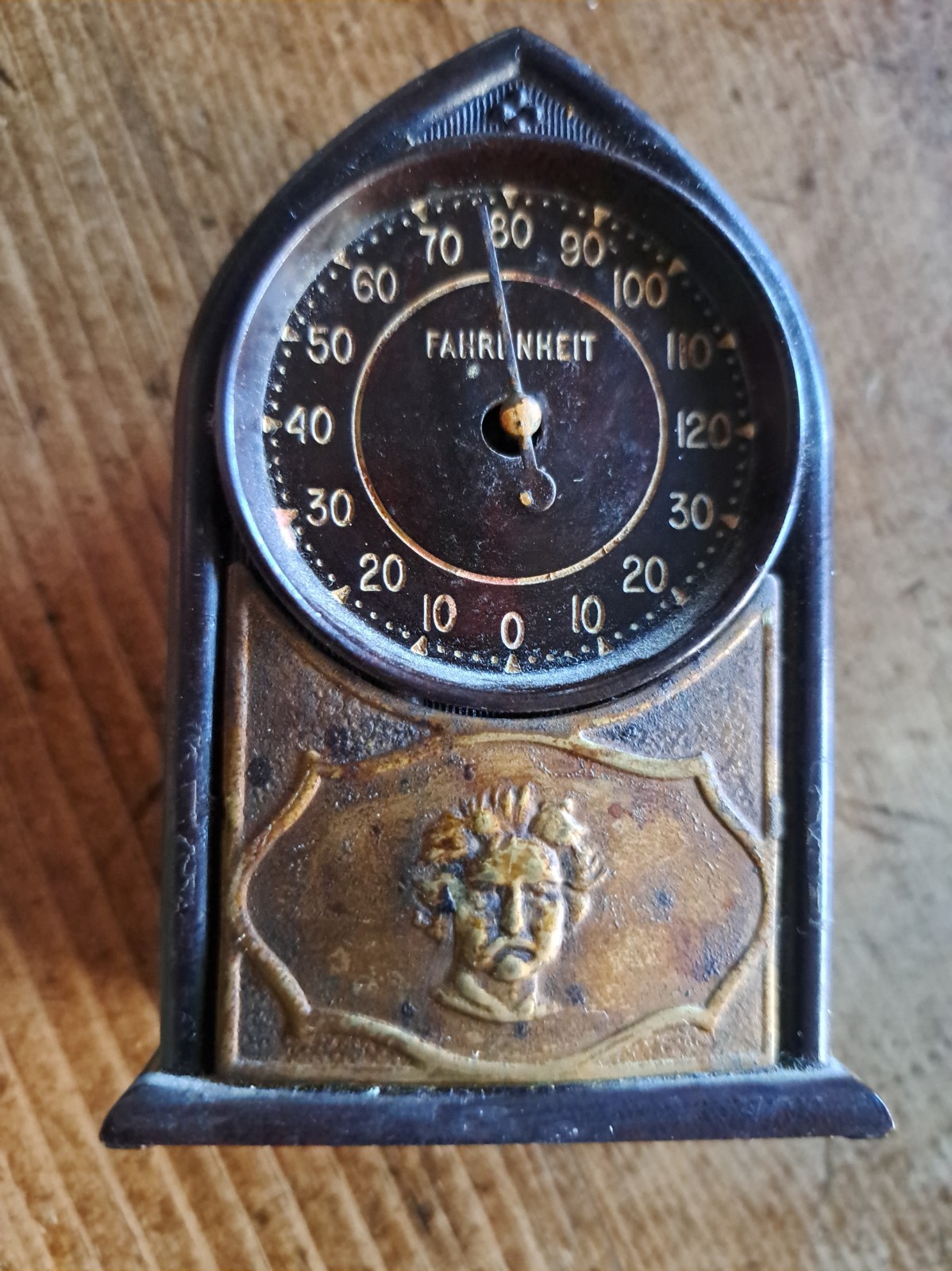 RARE Vintage Desk Top Thermoclock 1930\'s \