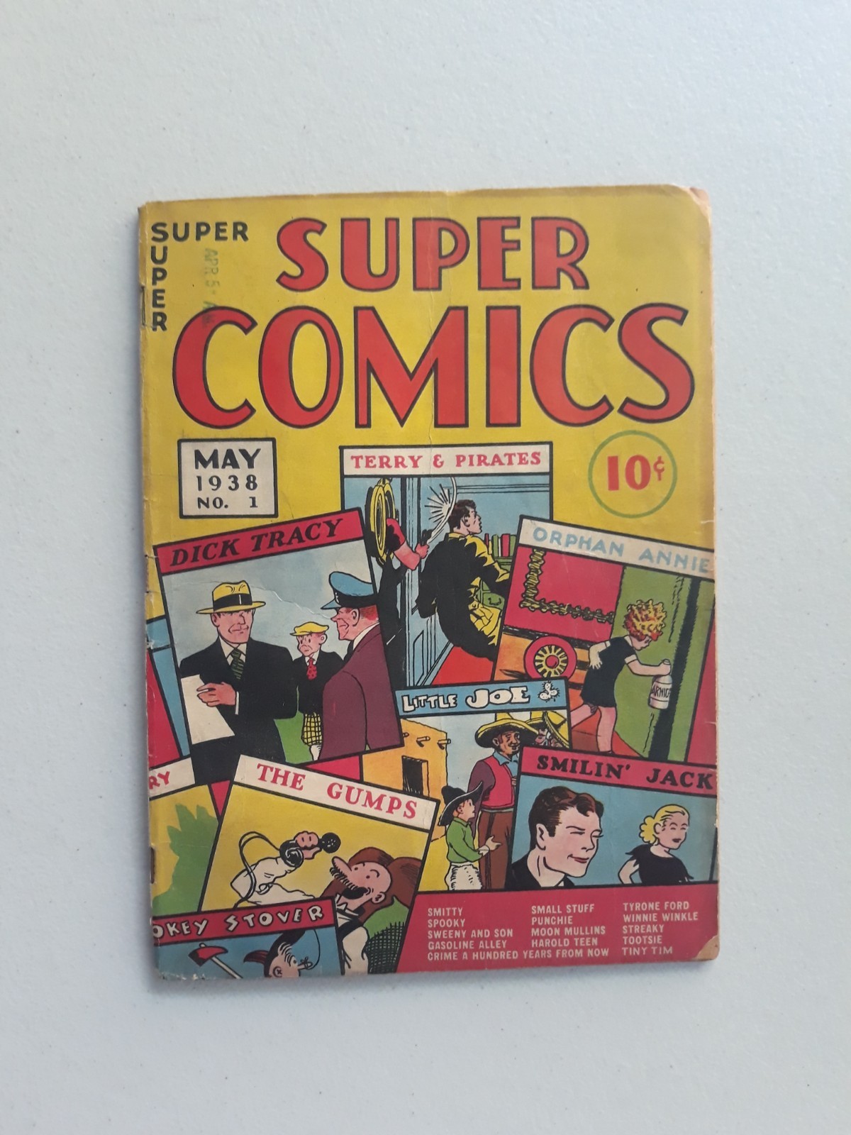 Super Comics 1 Dell 1938 Scarce, Qualified 