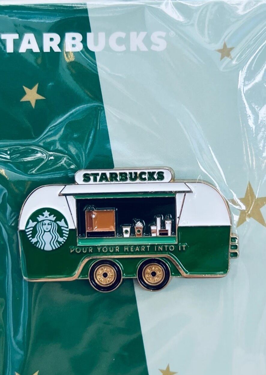 For Starbucks Fans Coffee Truck Themed Enamel Pin Badge 2026