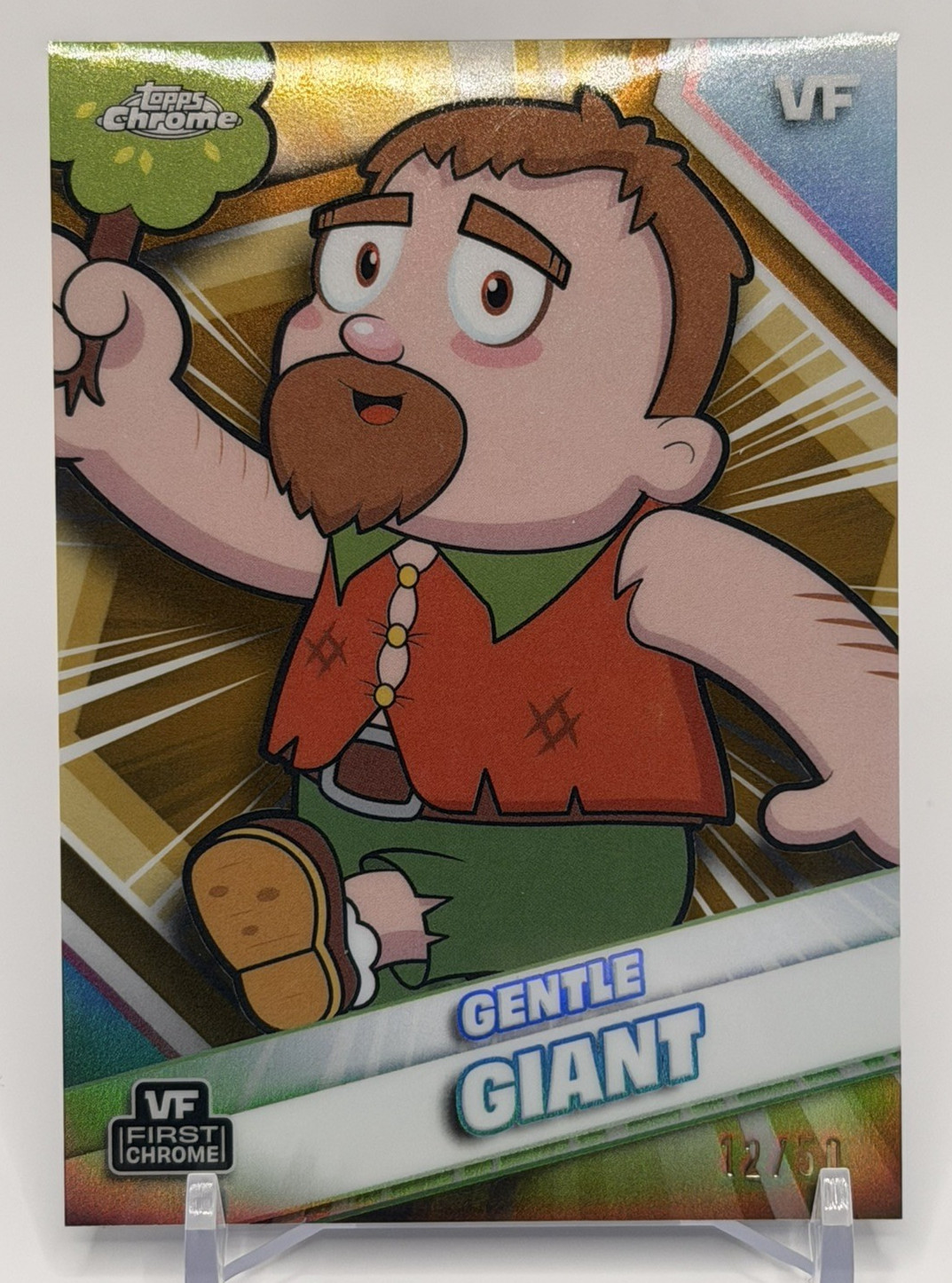 2026 Topps Chrome VeeFriends #80 Gentle Giant True Gold  /50