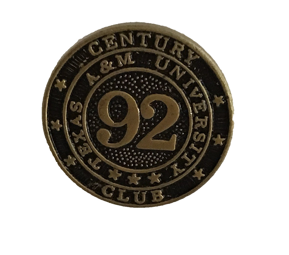 Texas A&M University 1992 Century Club Lapel Hat Pin Tie Tack Aggies Collectible
