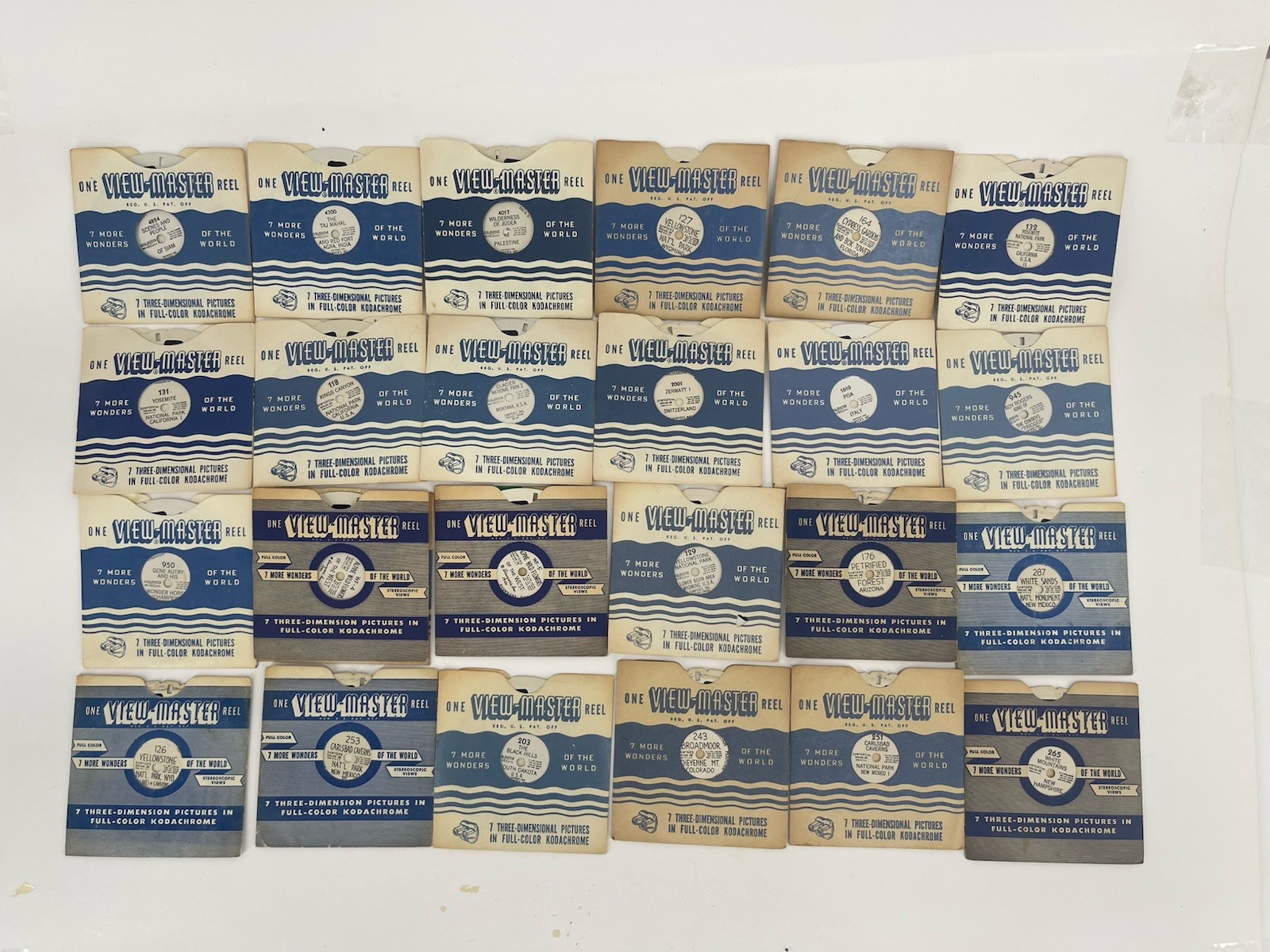 Vintage Sawyer’s View-Master Reel Lot 24 Palestine India Siam National Parks #64