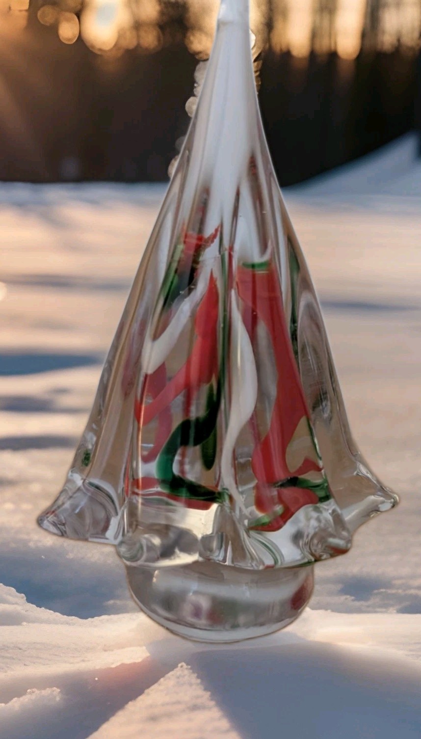 Vintage Art Glass Murano-Style Christmas Tree