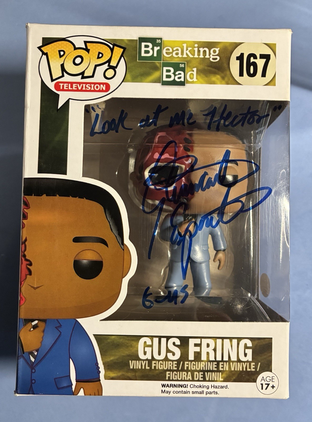 Giancarlo Esposito-Gus Fring Breaking Bad #167 Funko Pop JSA /Hardstack