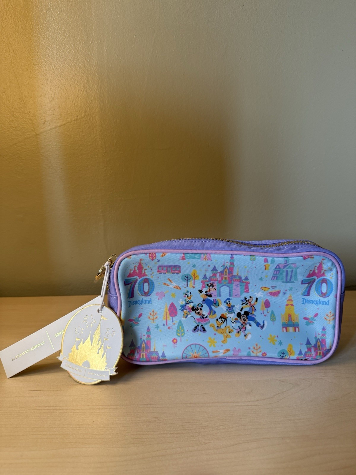 Disneyland 70th Anniversary Pouch by Stoney Clover Lane - D23 -NWT