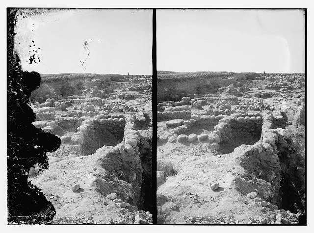 Photo:Beth Shemesh Israel Ruins Archaeological Site 1890s Stereograph
