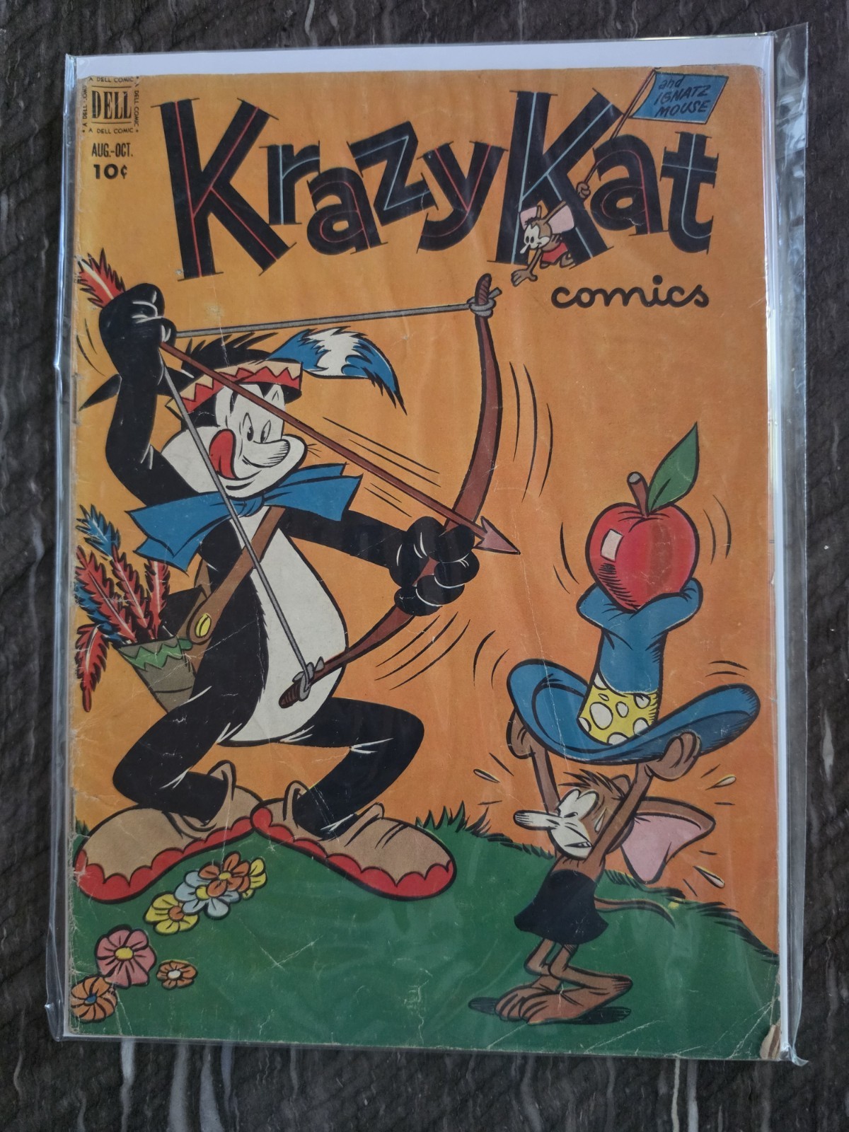 Krazy Kat Comics #5 Golden Age Funny Animal Dell Comics 1952 VG