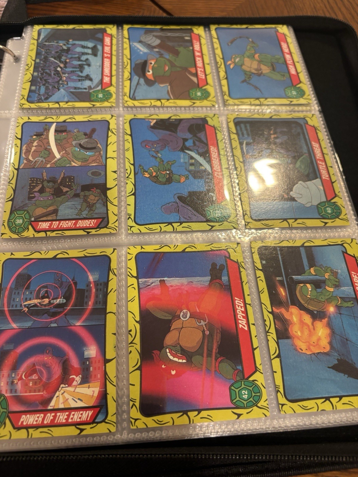 1989 Topps Teenage Mutant Ninja Turtles TMNT NEAR Complete Set - 83/88 Cards