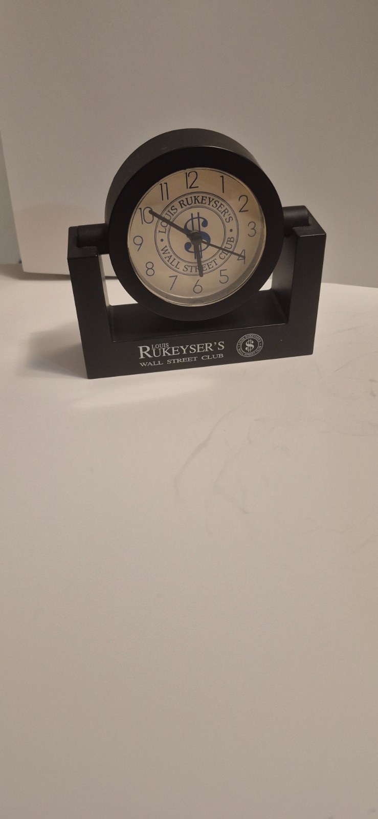 VINTAGE LOUIS RUKEYSER\' WALSTREET CLUB Clock Great Condition