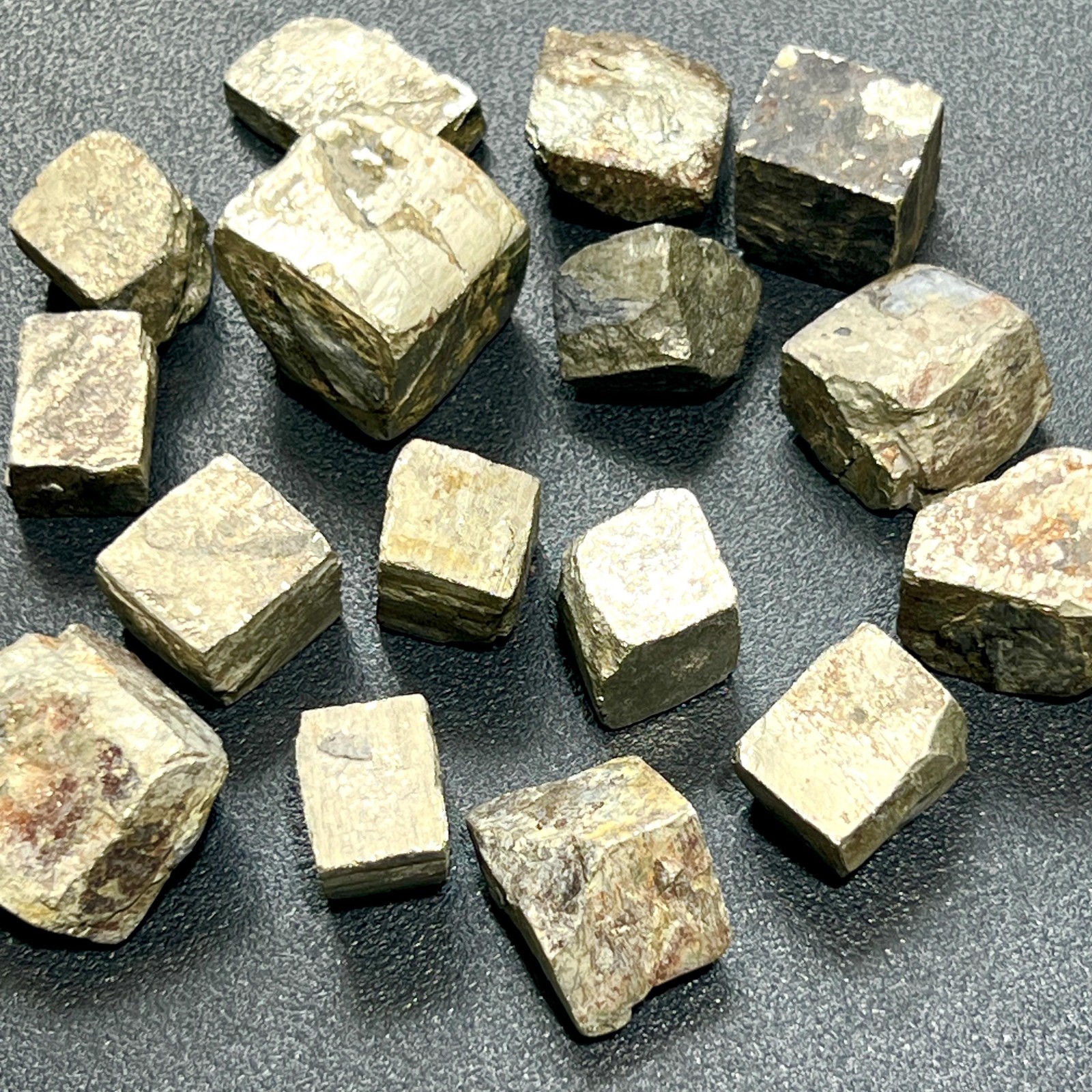Gold Iron Pyrite Crystal Cubes Rough Raw Stones (By The Piece or Pound)