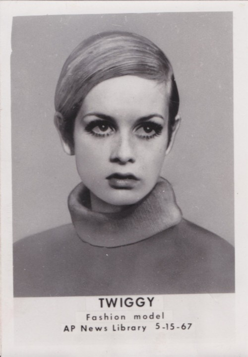1967 Press Photo Fashion Model Twiggy